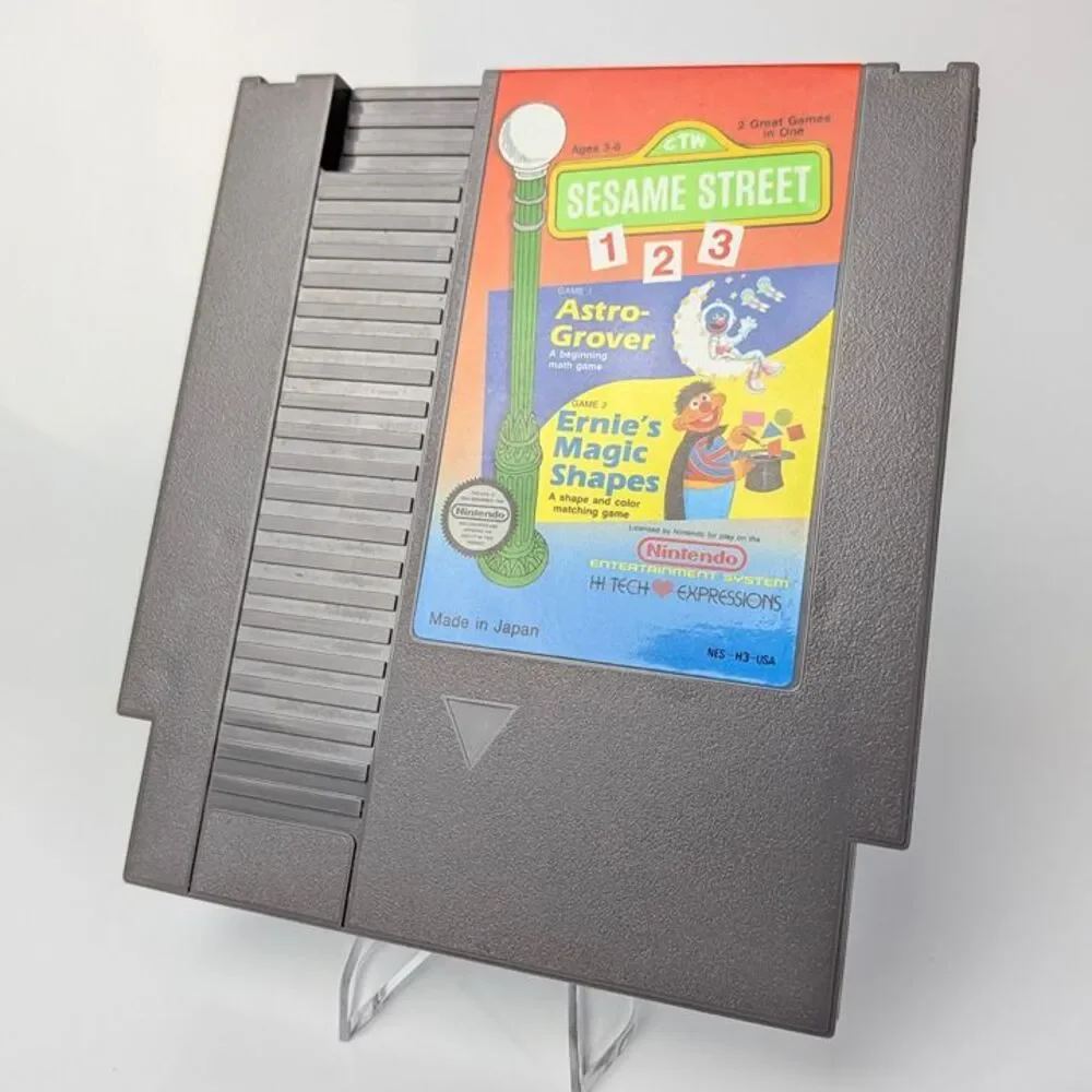 Sesame Street 123 - Authentic and Tested - NES